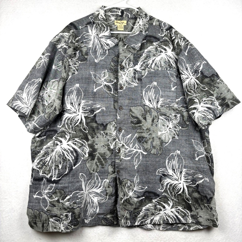 Panama‎ Jack Shirt Mens 3XL Hawaiian Floral Tropical Button Down Relaxed